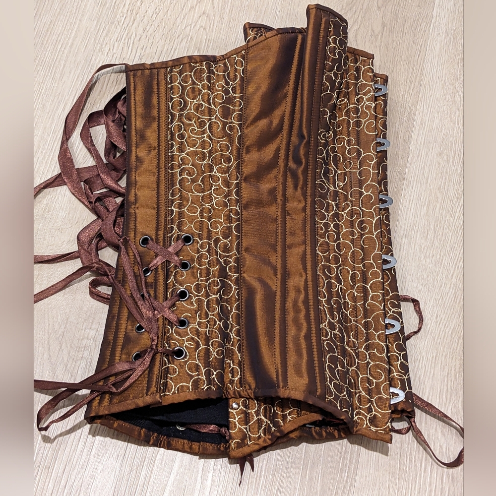 Copper overbust corset - Picture 5 of 5